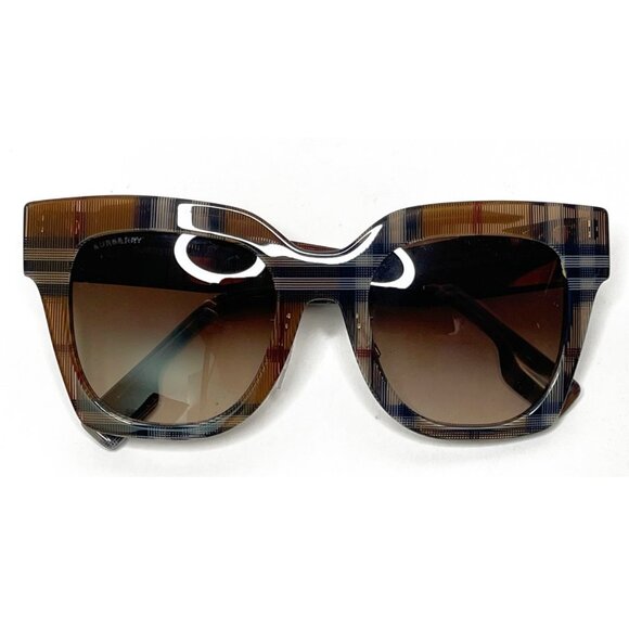 Burberry London | Ladies Kitty Sunglasses in Check Brown/Brown Gradient - Picture 5 of 10